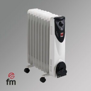 FM Radiador de Aceite BR20 9 elementos 2000W en color blanco
