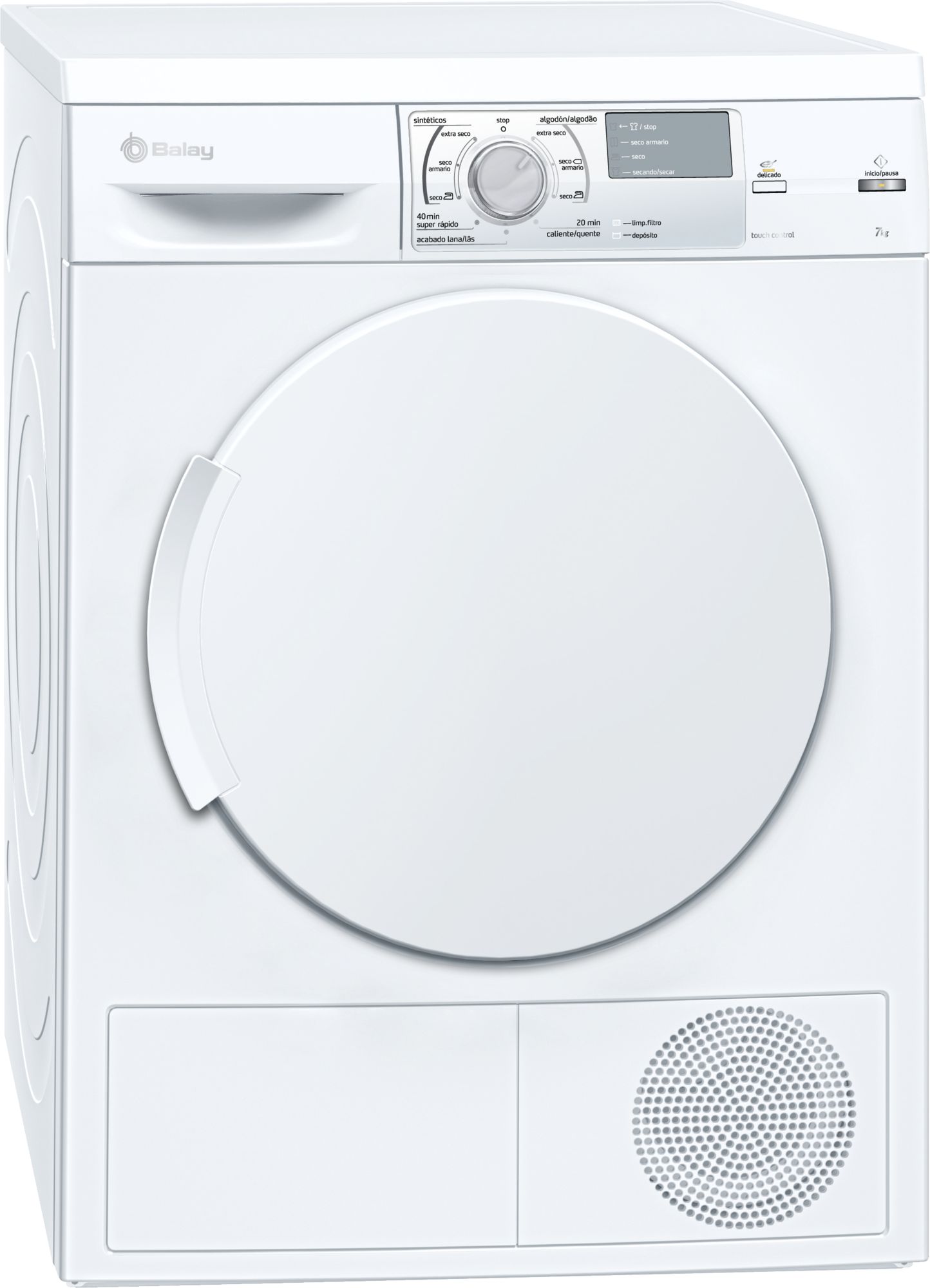 BALAY SECADORA 3SC871B 7KG - Secadora de condensación eléctrica con carga frontal