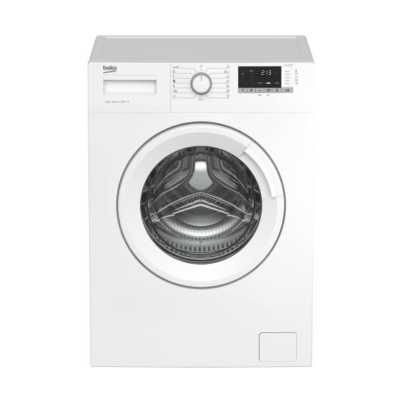 BEKO Lavadora WCV7612BW1 blanca con carga frontal y 1200rpm
