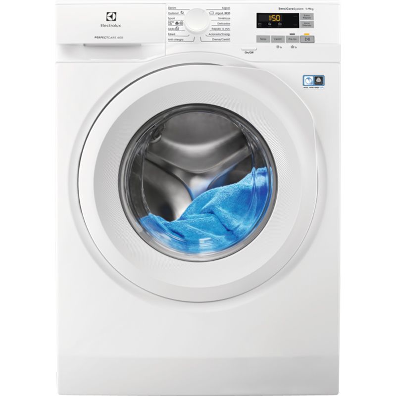 ELECTROLUX LAVADORA EW6F5922EF 9KG blanca con diseño moderno