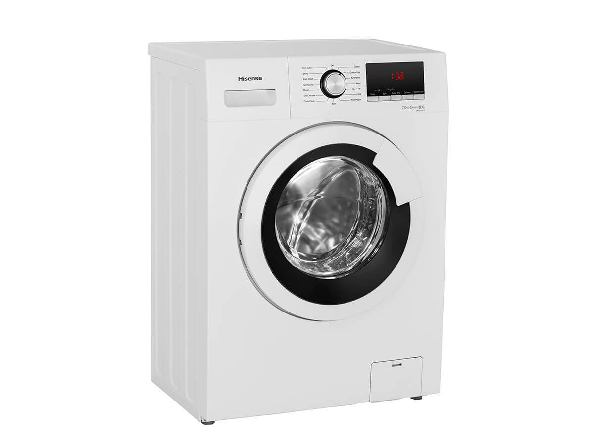 HISENSE LAVADORA WFHV7012 C/F 7KG 1200RPM A+++ - Lavadora frontal blanca