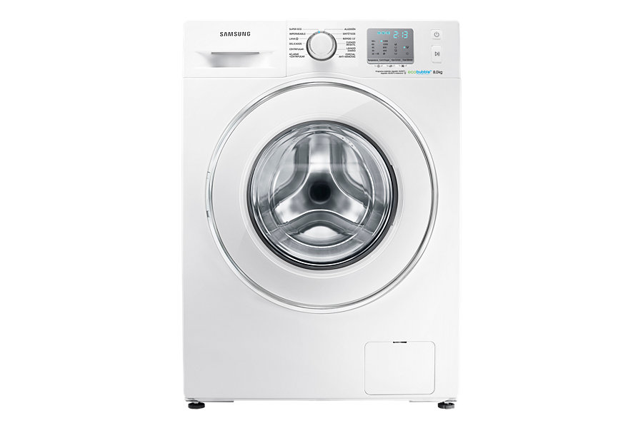 SAMSUNG LAVADORA WF80F5EDW4W 8KG con diseño moderno y eficiente