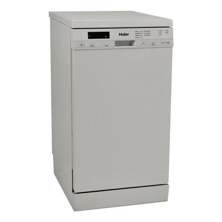 HAIER LAVAVAJILLAS DW10T1447QX en color titanium, diseño compacto y eficiente.