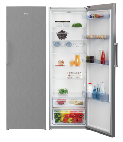 BEKO REFRIGERADOR RSSE445K21X en acero inoxidable, diseño moderno