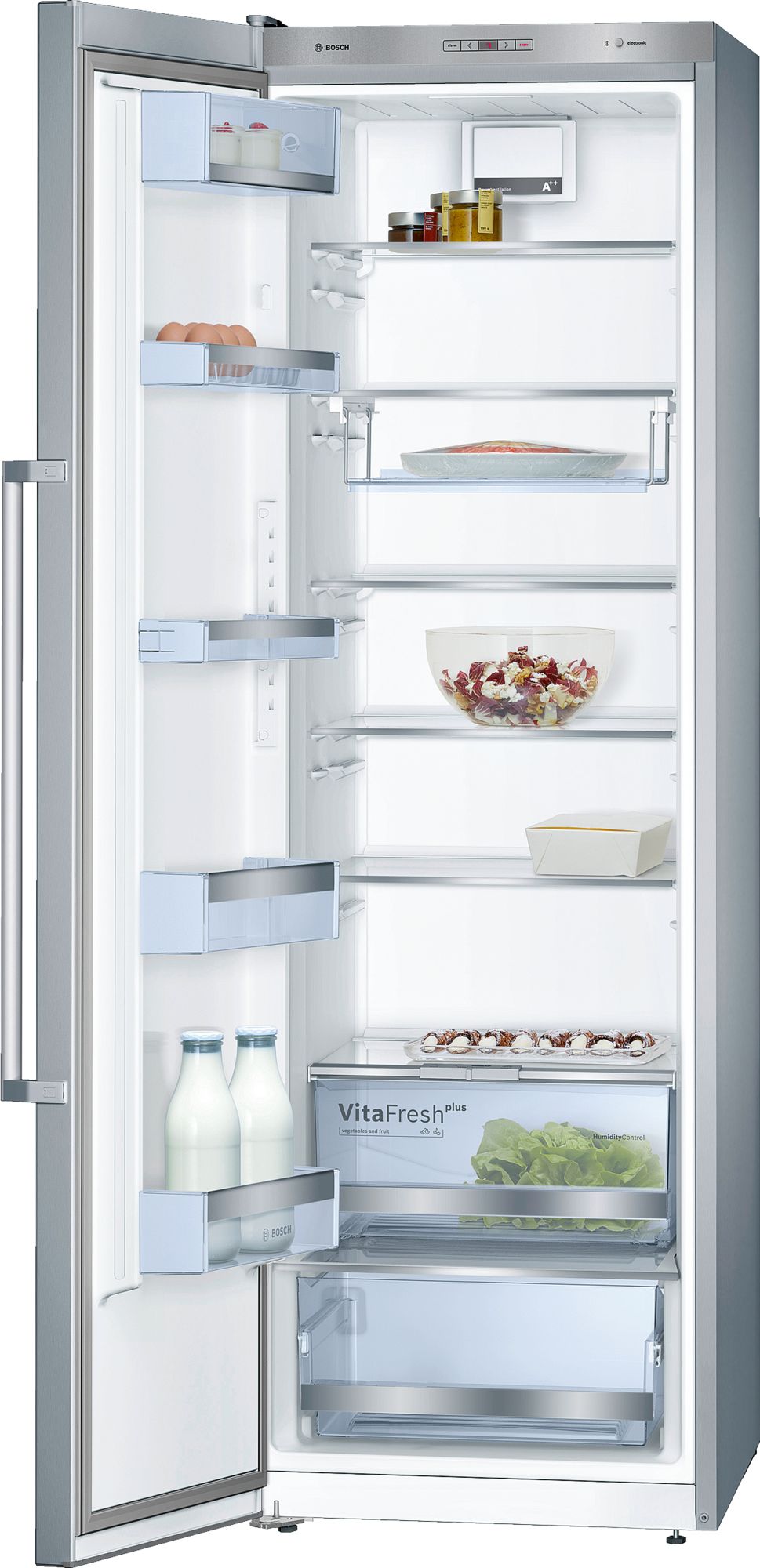 BOSCH REFRIGERADOR KSV36AI31 INOX - Frigorífico elegante con dos puertas y dos cajones