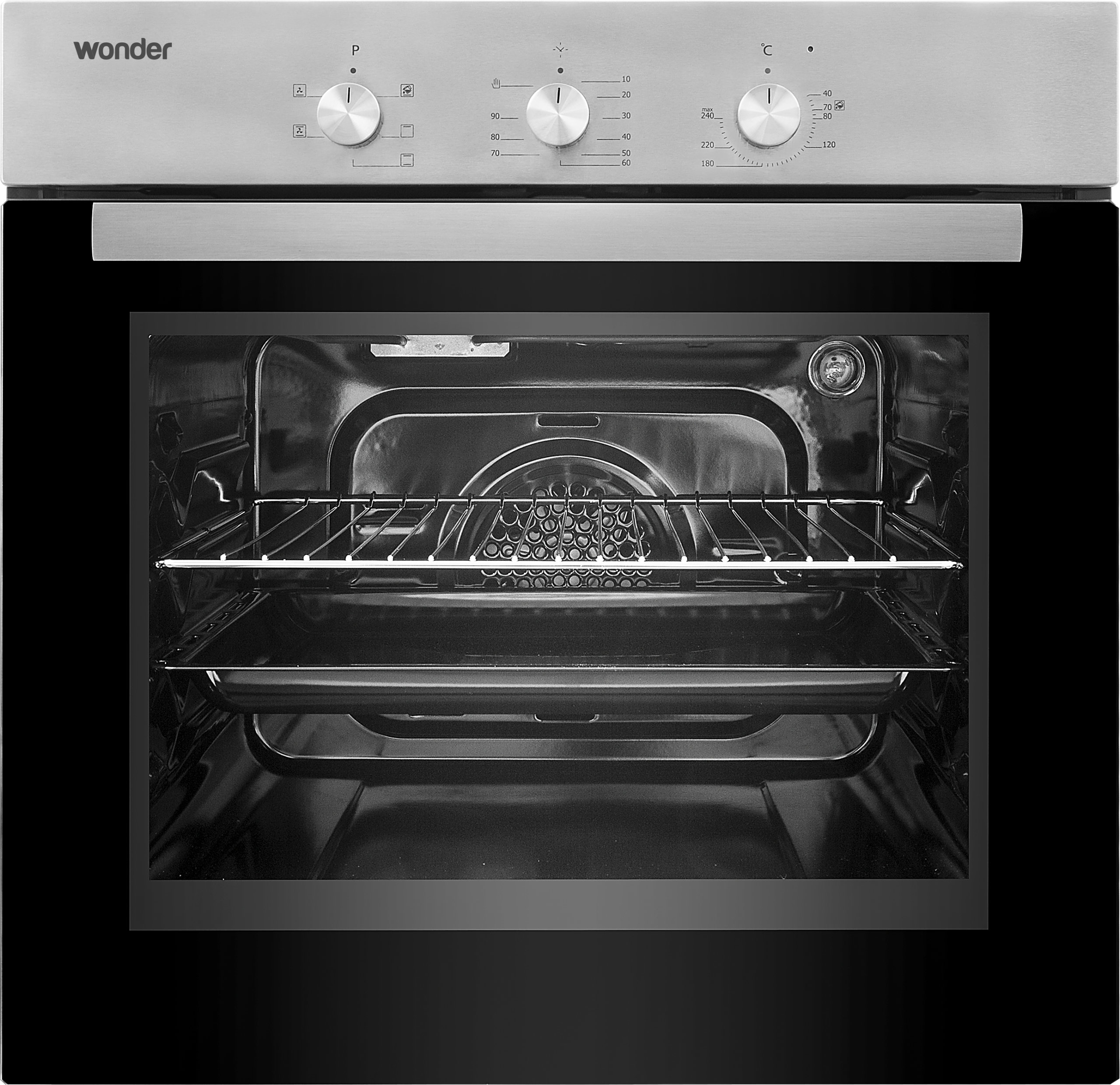WONDER HORNO WDH0805X INOX multifuncional con diseño elegante