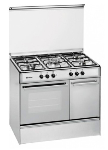 MEIRELES COCINA G2940VX horno a gas con 4 fuegos en acero inoxidable