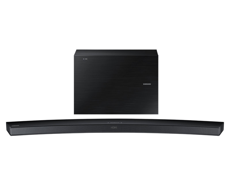 SAMSUNG BARRA SONIDO HW-J6000 300W curvada con diseño elegante