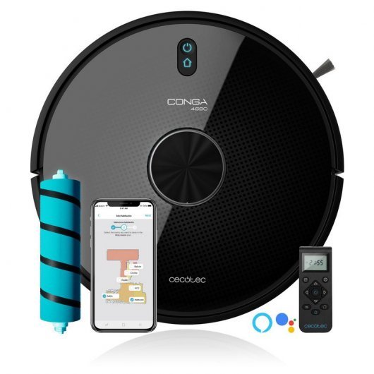 CECOTEC ASPIRADOR Conga 4690 Ultra - Robot aspirador de diseño moderno y funcional