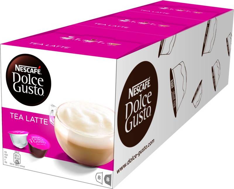 PACK DOLCE GUSTO TEA LATTE 8/U - cápsulas de té latte en presentación atractiva