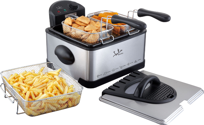 JATA FREIDORA FR700 - Freidora de acero inoxidable con 4 litros de capacidad