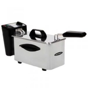 Freidora ORBEGOZO FDR16 1500/W de acero inoxidable, ideal para cocina saludable.