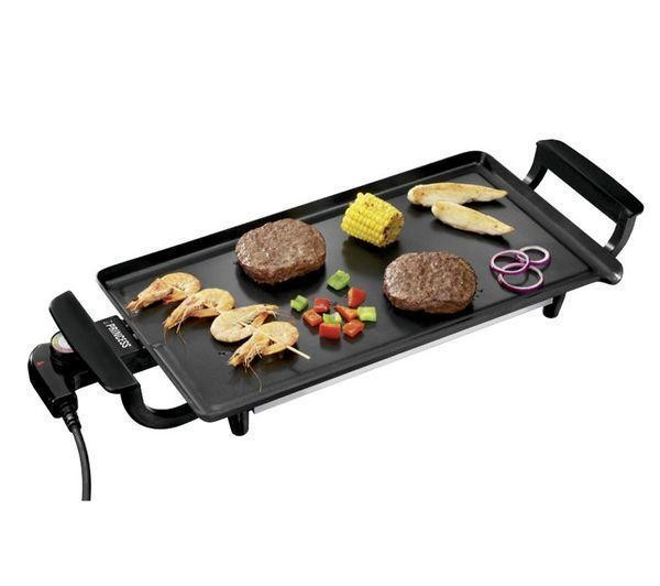 PRINCESS PLANCHA DE ASAR 102209 - Plancha de asar con superficie antiadherente y diseño compacto