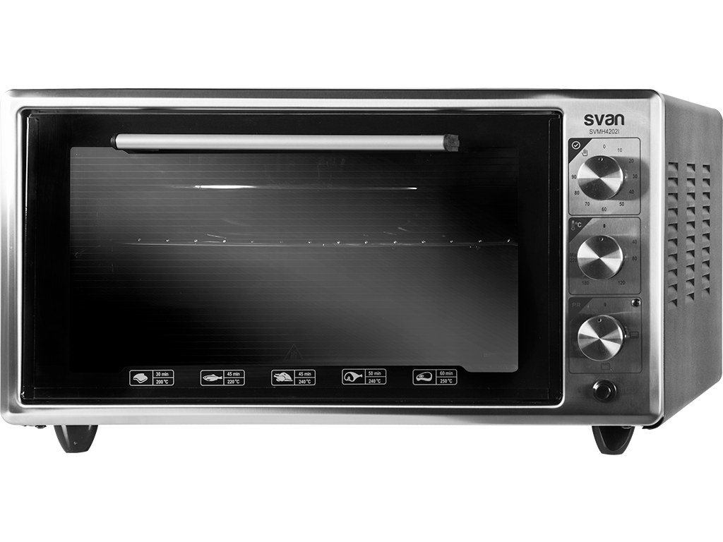 SVAN HORNO SOBREMESA SVMH4202I INOX - horno elegante de acero inoxidable con capacidad de 42 litros