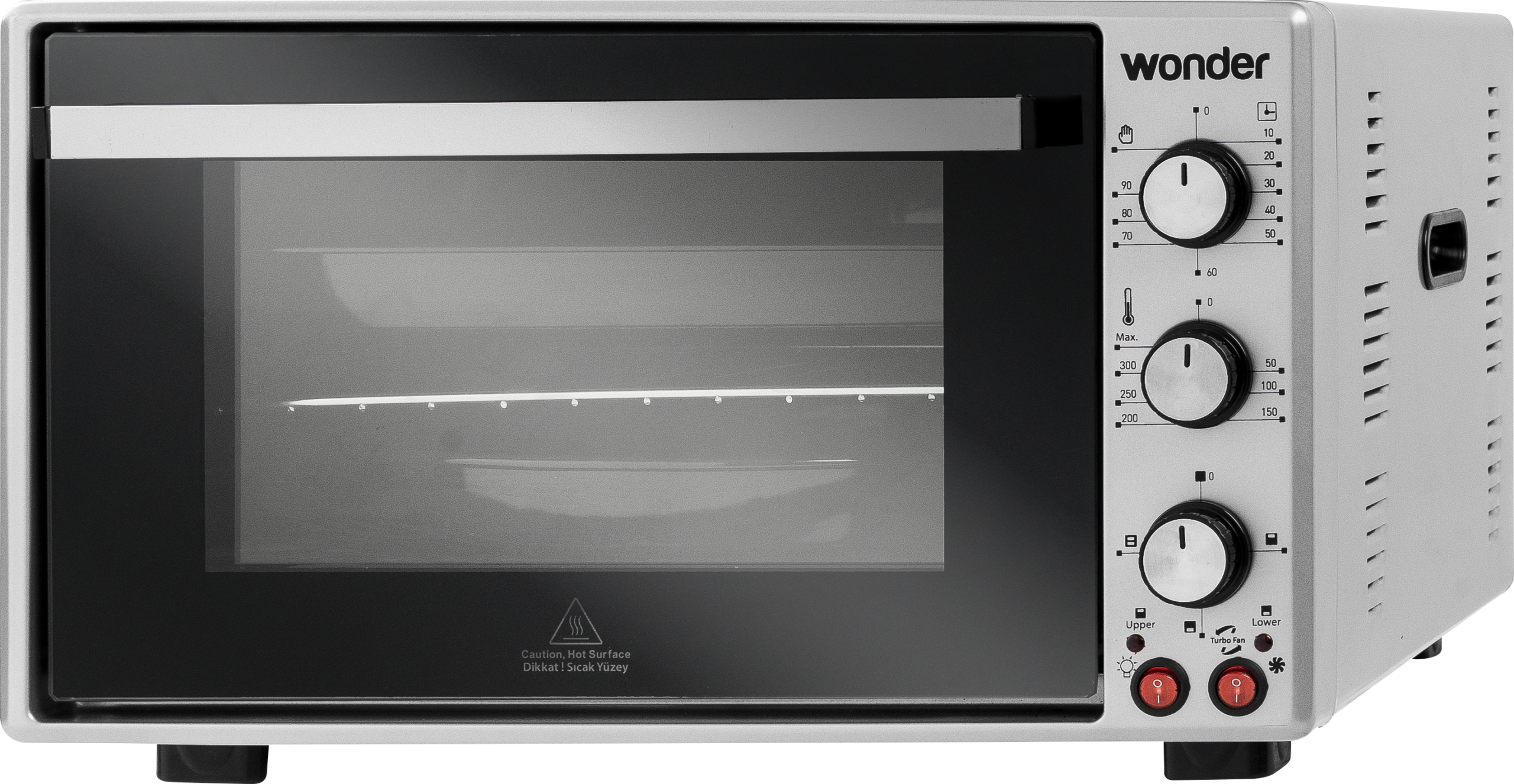 WONDER HORNO SOBREMESA WDMH0440 INOX 40L TURBO con diseño moderno y elegante