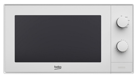 BEKO MICROONDAS MOC20100W 20L en color blanco, diseño moderno y funcional.