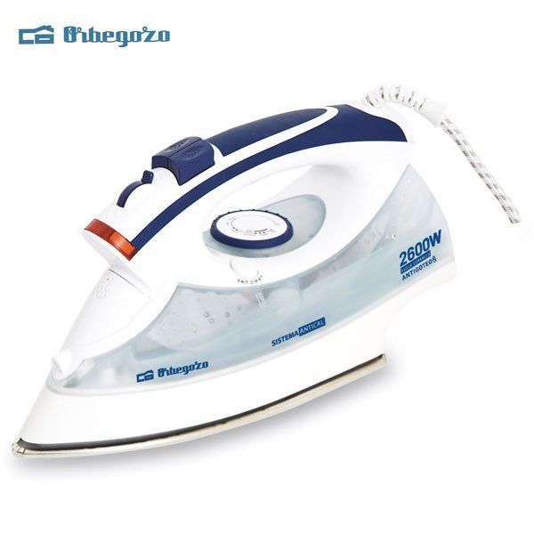 ORBEGOZO PLANCHA VAPOR SV2600 - Plancha de vapor de cerámica potente