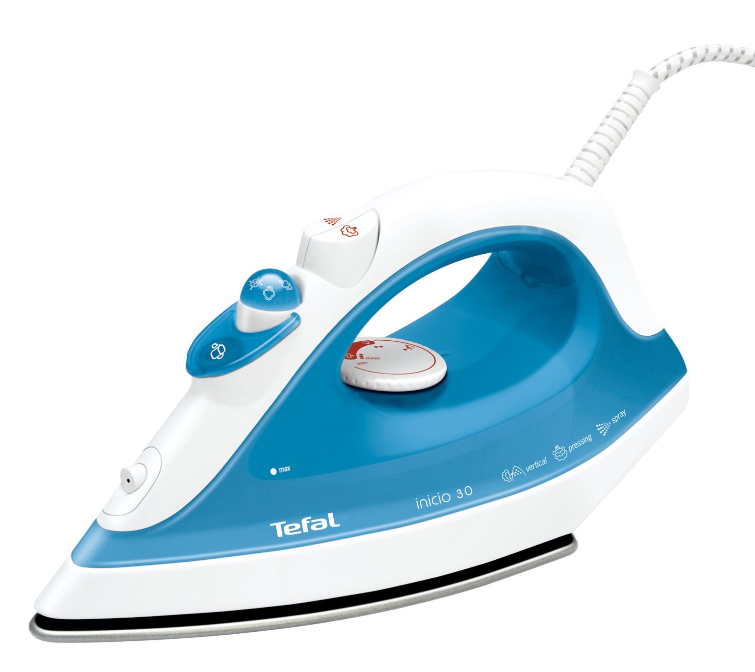 TEFAL PLANCHA VAPOR FV1230 1800W Inox - Plancha de vapor eficiente y elegante