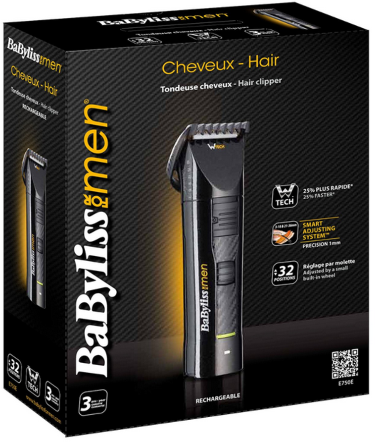 BABYLISS CORTAPELOS E750 - Cortapelos ergonómico y preciso