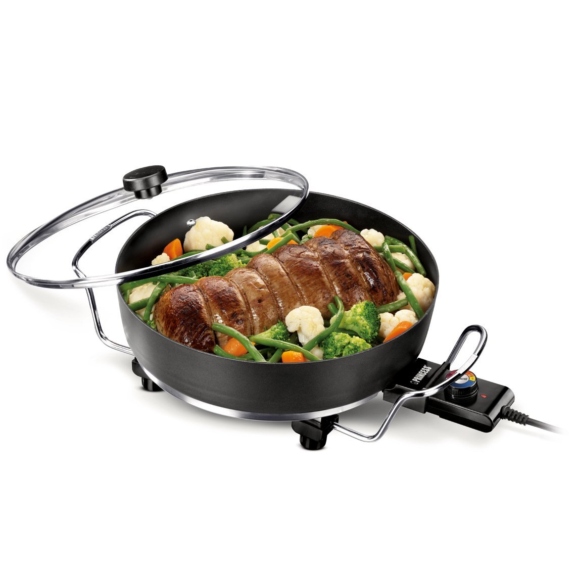 PRINCESS CAZUELA 162367 - Cazuela antiadherente de 24 cm para cocinar saludable