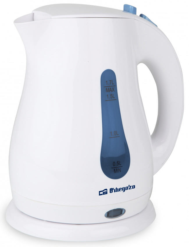 ORBEGOZO HERVIDOR KT6001 1.7L - Hervidor de acero inoxidable con diseño moderno.