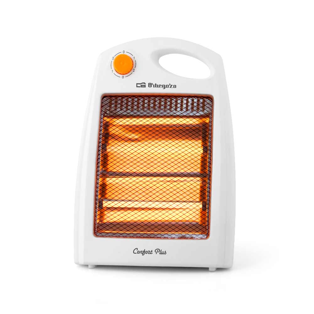 Estufa Orbegazo BP5007: Estufa halógena de 2 barras en un entorno acogedor