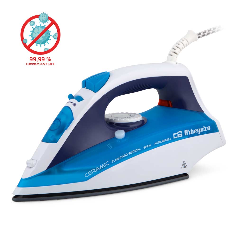 ORBEGOZO PLANCHA VAPOR SV2210 - Plancha de vapor cerámica de 2200W