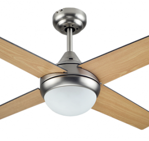 BASTILIPO VENTILADOR MOJACAR NIQUEL LED TECHO