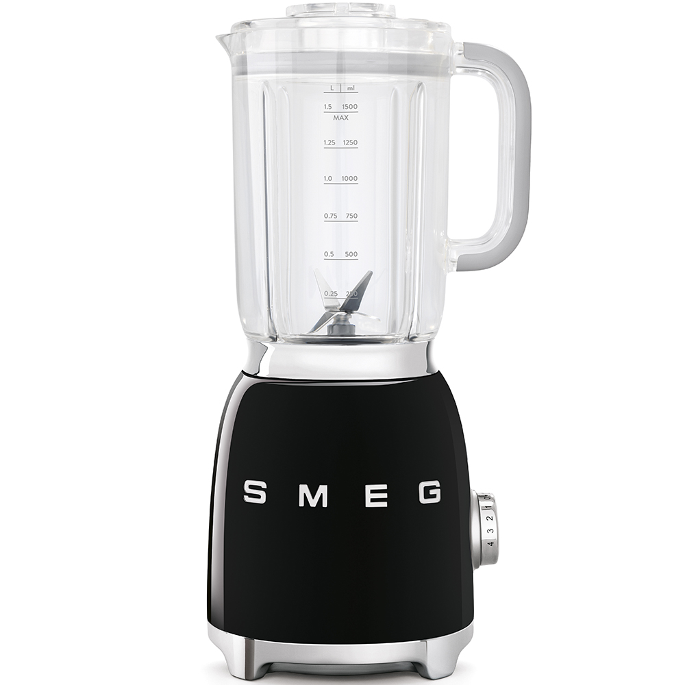 SMEG BATIDORA VASO BLF01BLEU estilo negro con vaso de 1.5L