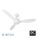 ABRILA VENT TECHO DC SERPA 24w - Ventilador de techo blanco con 3 aspas