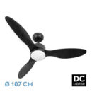 ABRILA VENT TECHO DC SERPA 24w ventilador de techo negro con 3 aspas