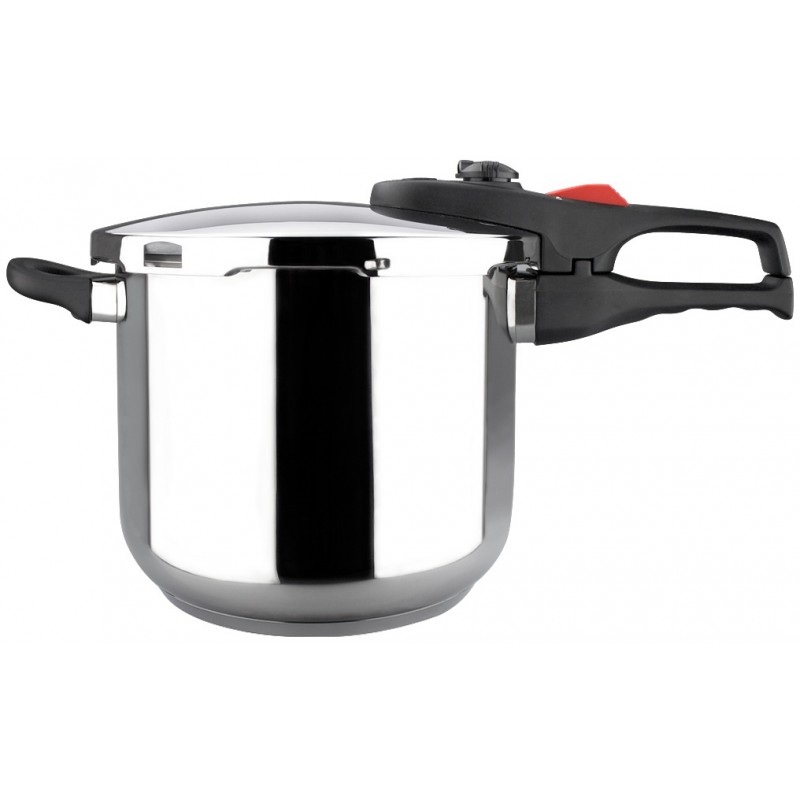 MAGEFESA OLLA 6L RAPIDA PRACTIKA RECTA - Olla de acero inoxidable para cocina