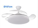 ED Ventilador Techo Retráctil Blanco 107cm - Diseño moderno y funcional