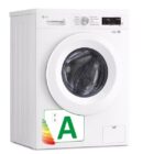 LG Lavadora F4X1008NWH blanca con capacidad de 8kg y 1400rpm