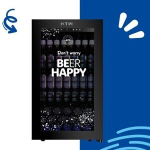 HTW BIRRATECA HTWNV120BC negro refrigerador para bebidas, capacidad de 128 litros