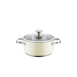 HAEGER OLLA INOXIDABLE PA-24H.008A 24cm con tapa de cristal
