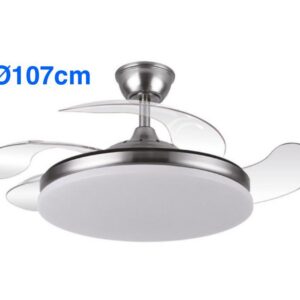 ED VENTILADOR TECHO RETRACTIL DIRECTO NIQUEL 107cm