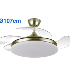 ED VENTILADOR TECHO RETRACTIL DIRECTO CUERO 107cm