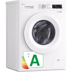 LG LAVADORA F4X1008NWH blanca 8kg 1400rpm A tapa d