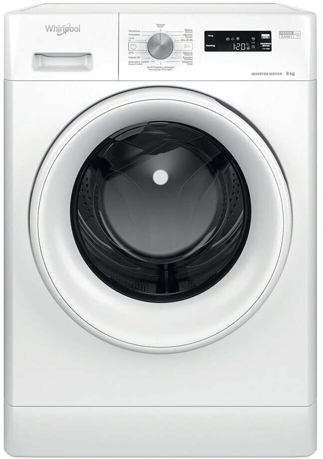 WHIRLPOOL LAVADORA FFS8258W C/F 8Kg 1200rpm A+++