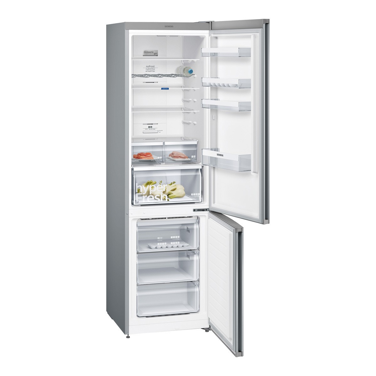 SIEMENS FRIGO KG39NXI4A INOX N/F 203X60 0*GRA A+++