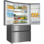 HAIER FRIGO HB25FSSAAA 190X100 2PTAS+2CAJ INOX A++