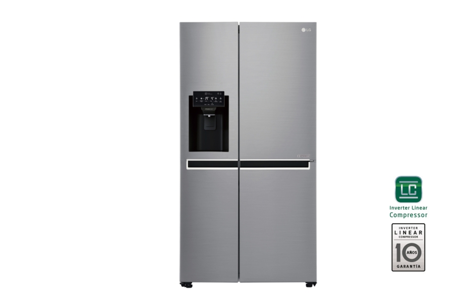 LG FRIGO GSL761PZUZ 179X91 INOX C/DIS. AMERICANO
