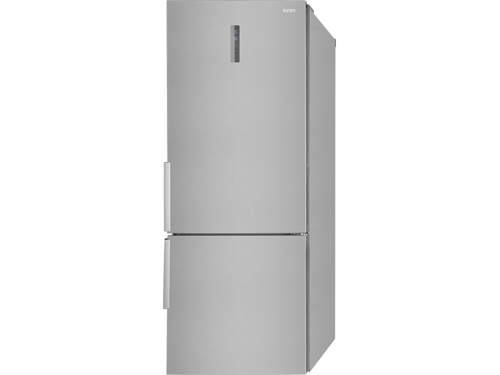 SVAN Frigo Combi SVF1971NFX, frigorífico de acero inoxidable con gran capacidad y eficiencia energética.