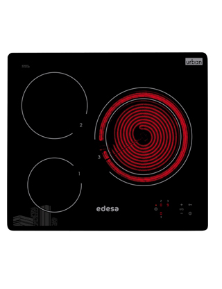 EDESA ENCIMERA VITRO URBAN VT330S BISEL 3/F