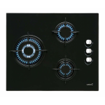 CATA ENCIMERA CIB6021BK  CRISTALGAS 3Fgos GAS BUTA