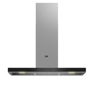 BEKO CAMPANA BHCB96641BBHS 90cm negra/inox 700m/3
