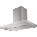 CANDY CAMPANA CMB955X inox 90cm vista frontal en cocina moderna
