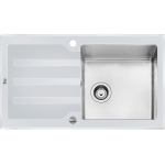 TEKA FREGADERO LUX 1C 1E 86 CRISTAL BLANCO12129012