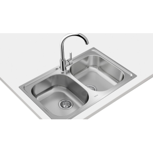 TEKA FREGADERO UNIVERSE 80TXP 2C INOX 115040007